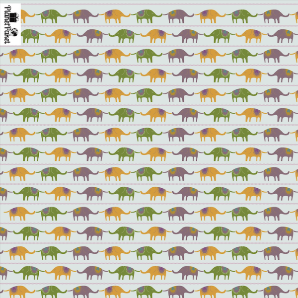 Geschenkpapier - Eine Horde Elefanten